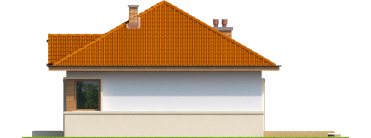 Tess ENERGO - Projekt domu Tosia ENERGO - elewacja lewa