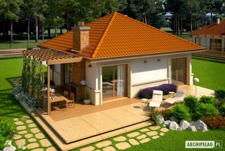 Projekt domu Tosia ENERGO - widok z góry