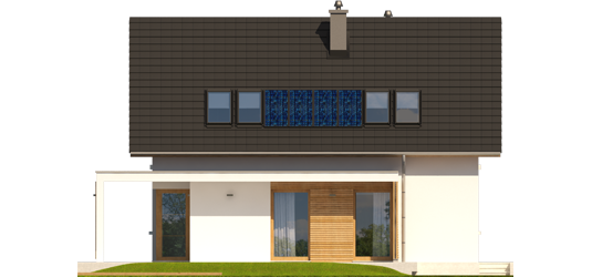 Liv 1 - Projekt domu Liv 1 Leca® DOM - elewacja tylna