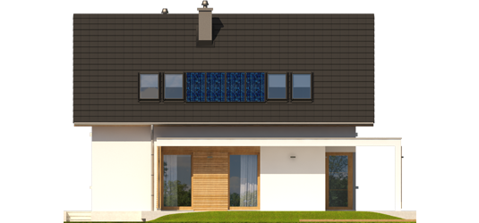 Liv 1 - Projekt domu Liv 1 Leca® DOM - elewacja tylna