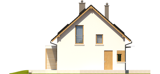 Liv 1 - Projekt domu Liv 1 Leca® DOM - elewacja lewa