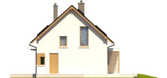 Liv 1 - Projekt domu Liv 1 Leca® DOM - elewacja lewa