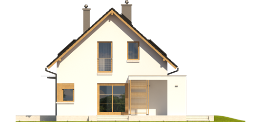 Liv 1 - Projekt domu Liv 1 Leca® DOM - elewacja prawa