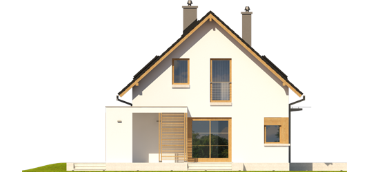 Liv 1 - Projekt domu Liv 1 Leca® DOM - elewacja prawa