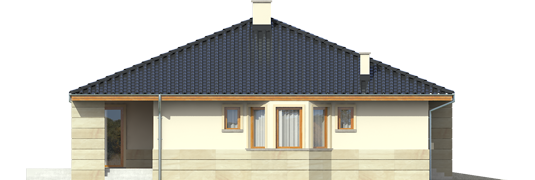 Flori II G1 - Projekty domów ARCHIPELAG - Flori II G1 - elewacja lewa