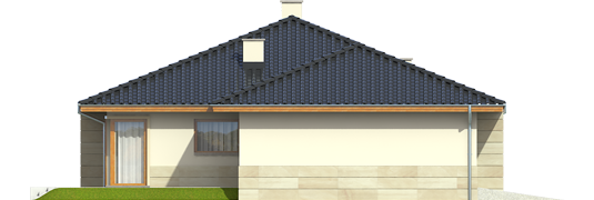 Flori II G1 - Projekty domów ARCHIPELAG - Flori II G1 - elewacja prawa