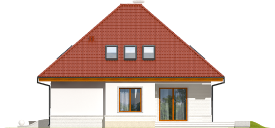 Jared G1 - Projekty domów ARCHIPELAG - Jarek G1 - elewacja prawa