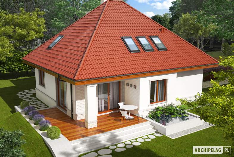 Projekt domu Jarek G1 - Projekty domów ARCHIPELAG - Jarek G1 - widok z góry