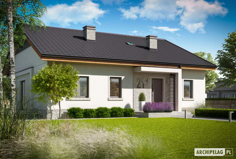 Projekt domu Mini 11 - wizualizacja frontowa