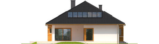 Liv 3 - Projekty domów ARCHIPELAG - Liv 3 - elewacja tylna