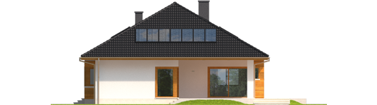 Liv 3 - Projekty domów ARCHIPELAG - Liv 3 - elewacja tylna