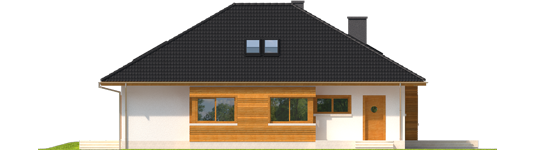 Liv 3 - Projekty domów ARCHIPELAG - Liv 3 - elewacja lewa