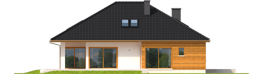 Liv 3 - Projekty domów ARCHIPELAG - Liv 3 - elewacja prawa