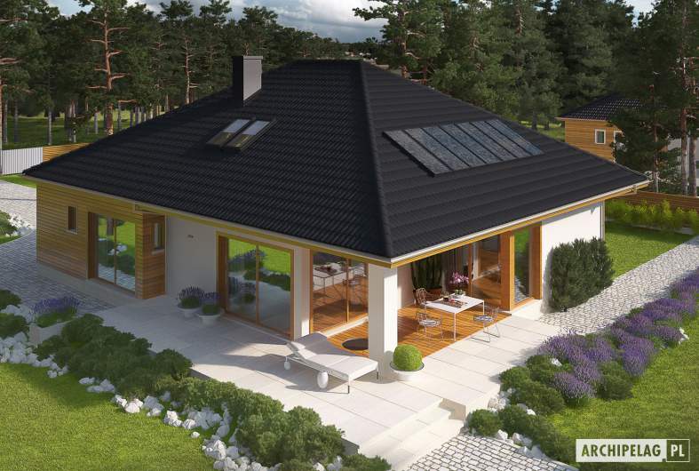 Projekt domu Liv 3 - Projekty domów ARCHIPELAG - Liv 3 - widok z góry