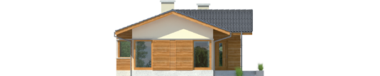Bill - Projekt domu Bil - elewacja frontowa