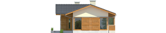 Bill - Projekt domu Bil - elewacja frontowa