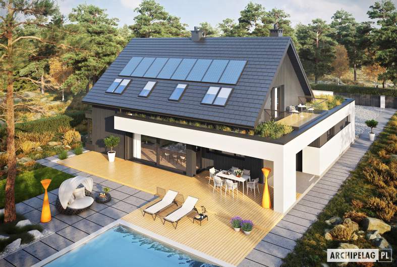Projekt domu Malkolm G2 - widok z góry