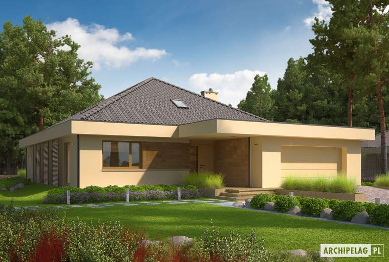 Projekt domu Gilbert G2 - wizualizacja frontowa