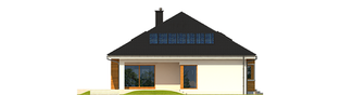 Projekt domu Liv 3 G2 ENERGO PLUS - elewacja tylna