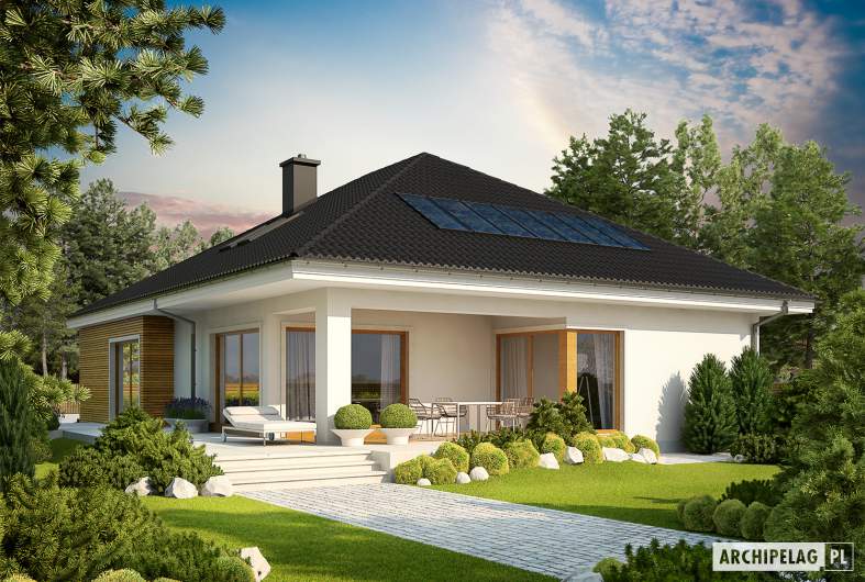 Projekt domu Liv 3 G2 ENERGO PLUS - wizualizacja ogrodowa
