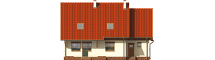 Projekt domu Amanda G1 - elewacja tylna