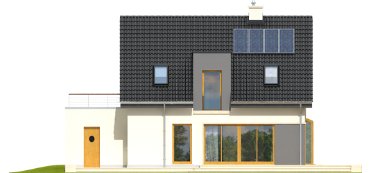 Mati II G1 - Projekt domu Mati II G1 - elewacja tylna