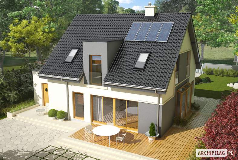 Projekt domu Mati II G1 - widok z góry