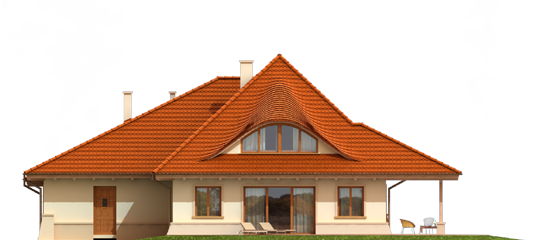 Petra G2 - Projekty domów ARCHIPELAG - Petra G2 - elewacja tylna