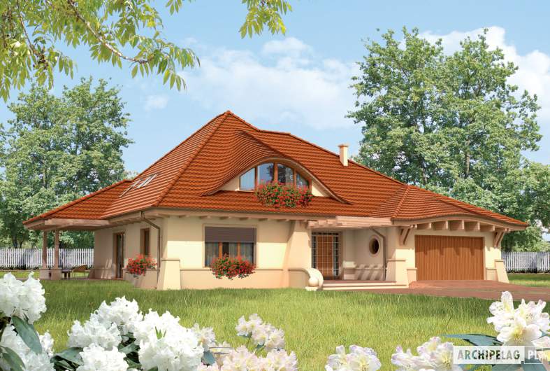 Projekt domu Petra G2 - Projekty domów ARCHIPELAG - Petra G2 - wizualizacja frontowa