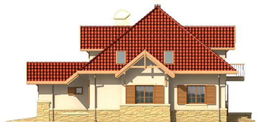 Vanessa G1 - Projekt domu Vanessa G1 - elewacja lewa