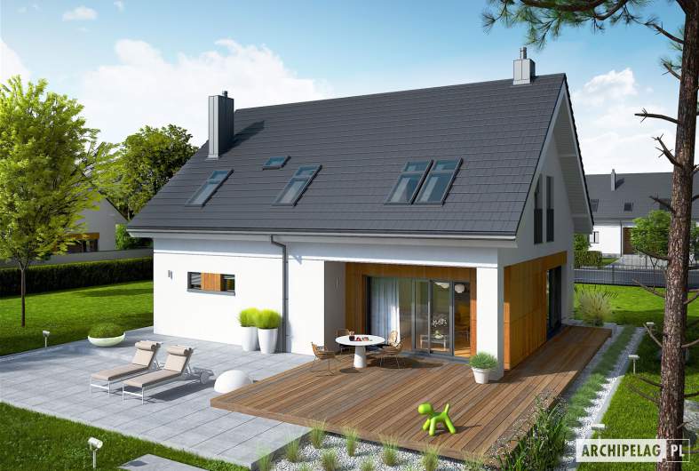 Projekt domu Tola - widok z góry
