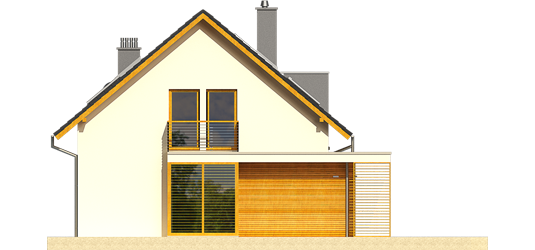 Katja - Projekt domu Katja - elewacja lewa