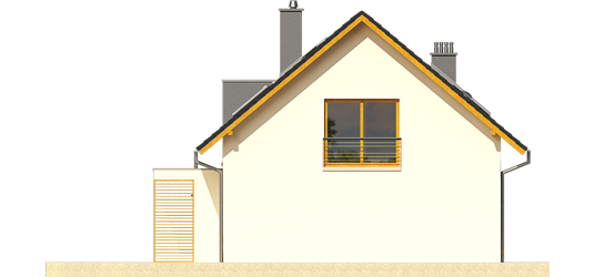 Katja - Projekt domu Katja - elewacja prawa