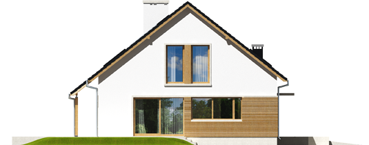 Alba G1 - Projekt domu Alba G1 - elewacja lewa