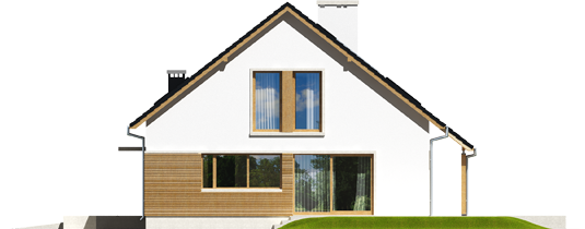 Alba G1 - Projekt domu Alba G1 - elewacja lewa