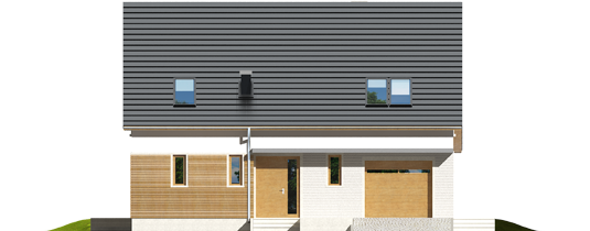 Alba G1 - Projekt domu Alba G1 - elewacja frontowa