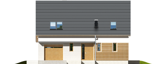 Alba G1 - Projekt domu Alba G1 - elewacja frontowa