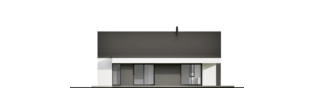 Projekt domu Mini 25 PLUS - elewacja tylna