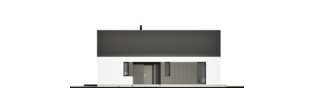 Projekt domu Mini 25 PLUS - elewacja frontowa