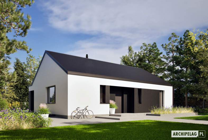 Projekt domu Mini 25 PLUS - wizualizacja frontowa