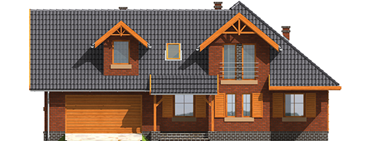 Ilona G2 - Projekt domu Ilona G2 - elewacja frontowa