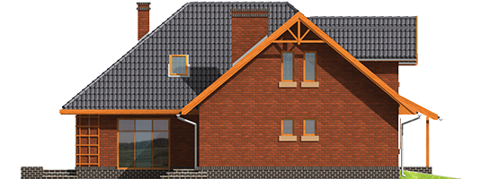 Ilona G2 - Projekt domu Ilona G2 - elewacja prawa