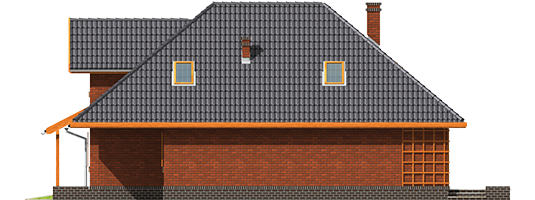 Ilona G2 - Projekt domu Ilona G2 - elewacja lewa