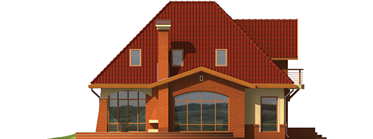 Iven G1 - Projekt domu Iweta G1 - elewacja lewa