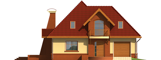 Iven G1 - Projekt domu Iweta G1 - elewacja frontowa