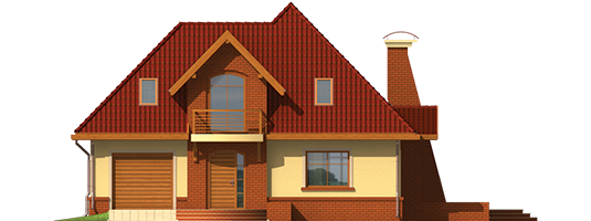 Iven G1 - Projekt domu Iweta G1 - elewacja frontowa