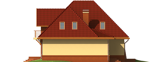 Iven G1 - Projekt domu Iweta G1 - elewacja prawa