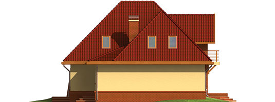 Iven G1 - Projekt domu Iweta G1 - elewacja prawa