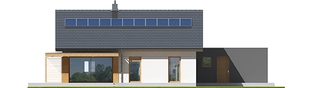 Projekt domu Iwo II G2 ENERGO PLUS - elewacja tylna