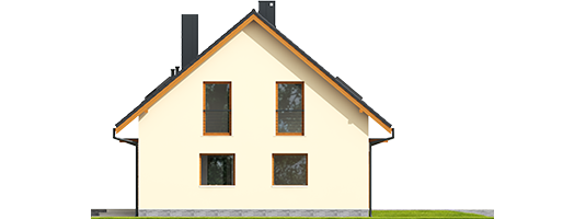 E3 G1 ECONOMIC A - Projekty domów ARCHIPELAG - E3 G1 ECONOMIC (wersja A) - elewacja prawa